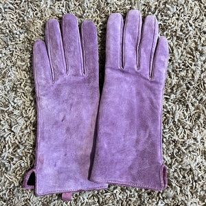Lavender Velvet Leather gloves